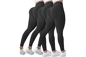 Normov 3 Piece Butt Lifting Workout Leggings for Women