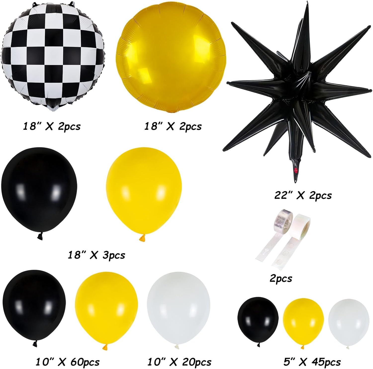 One Happy Dude Balloon Garland Arch Kit, 136pcs Balloons with Black White Checkered Balloons for One Happy Dude Birthday Decorations Birthday Party Supplies - Image 3