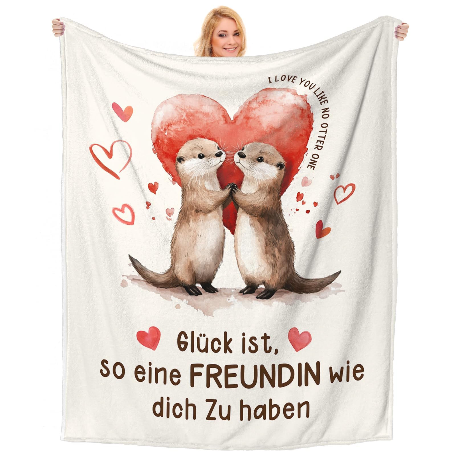 Einanmut Geschenk Freundin Geburtstag, Jahrestag Geschenke für Sie - Ultra-weiche Decke, Beste Freundinnen Geschenk, Geburtstag Geschenke für Freundin