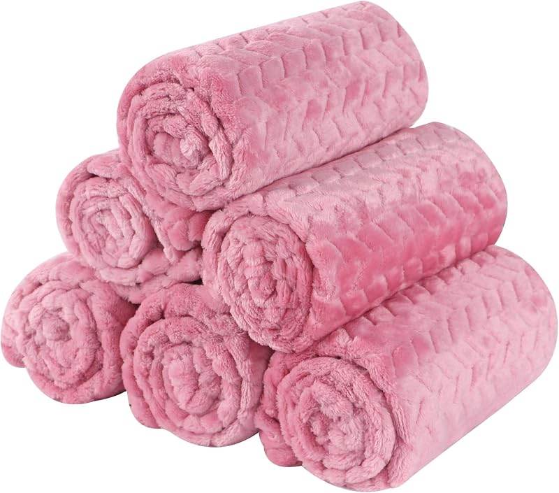 Manta Fleece para Cães e Gatos com Estampa de Espigas de Trigo BVAGSS MW003, Pacote com 6