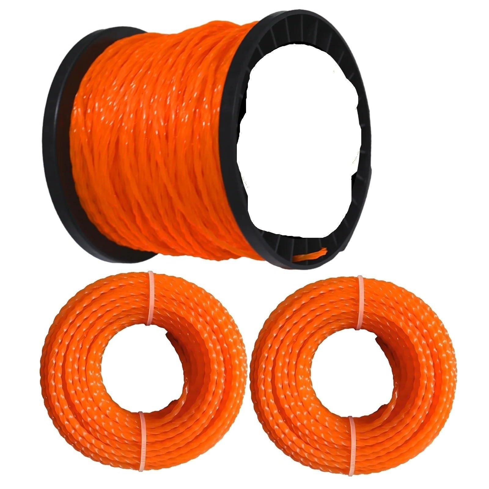 Cortacésped En Espiral De 2,0/2,4/2,7/3,3/4,0 Mm, Cuerda De Relleno A Rayas, Cortacésped De Cuerda De Nailon(4.0mm41m)