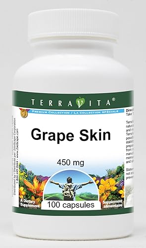 TerraVita Piel de uva - 450 mg (100 cápsulas, ZIN 514791) TerraVita Piel de uva - 450 mg (100 cápsulas, ZIN 514791)