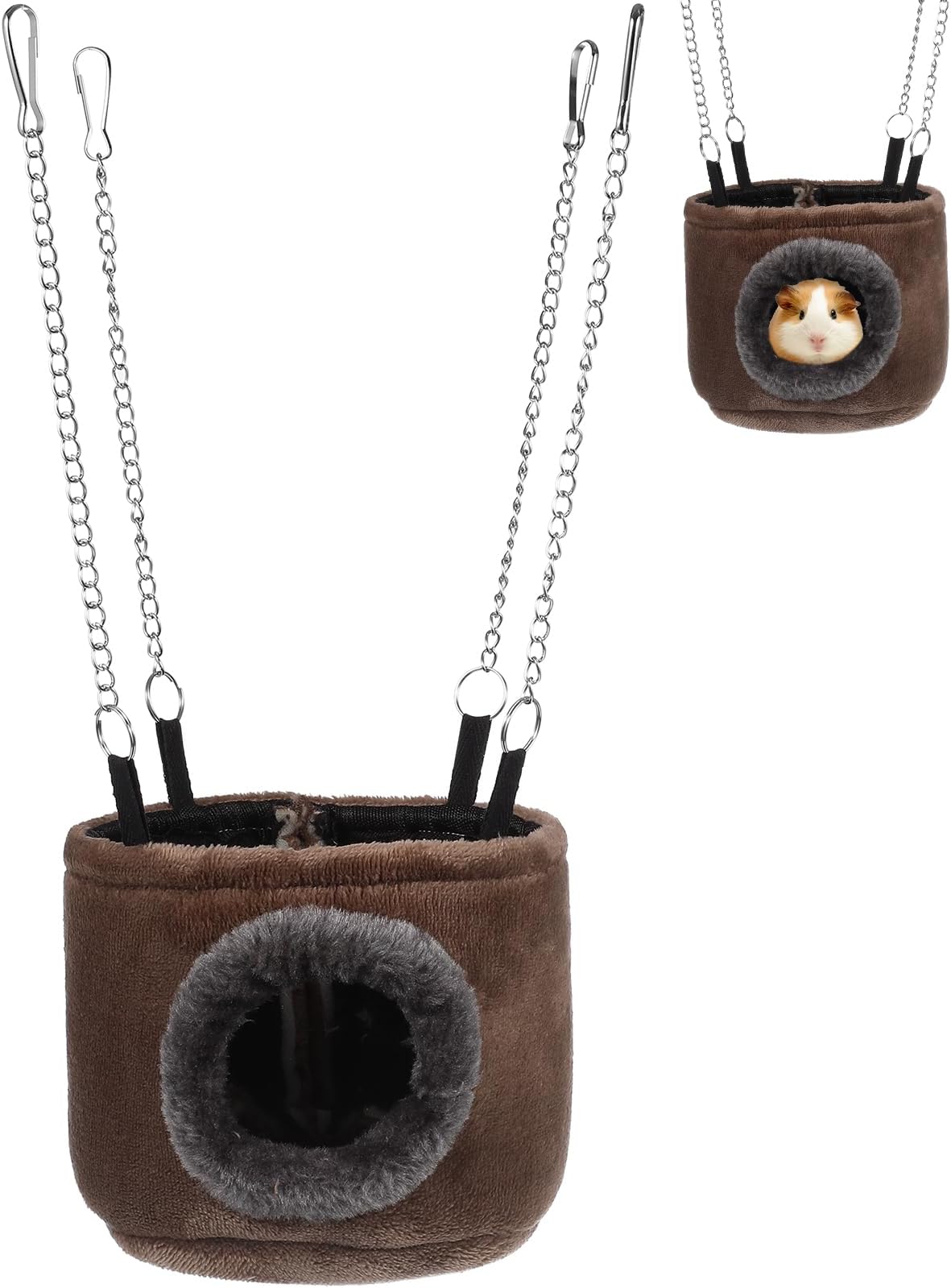 WINOMO Pet Hammock Hamster Hanging Toy Snuggle Hut for Squirrel, Chinchilla, Guinea, Pig, Rat, Mice, Small