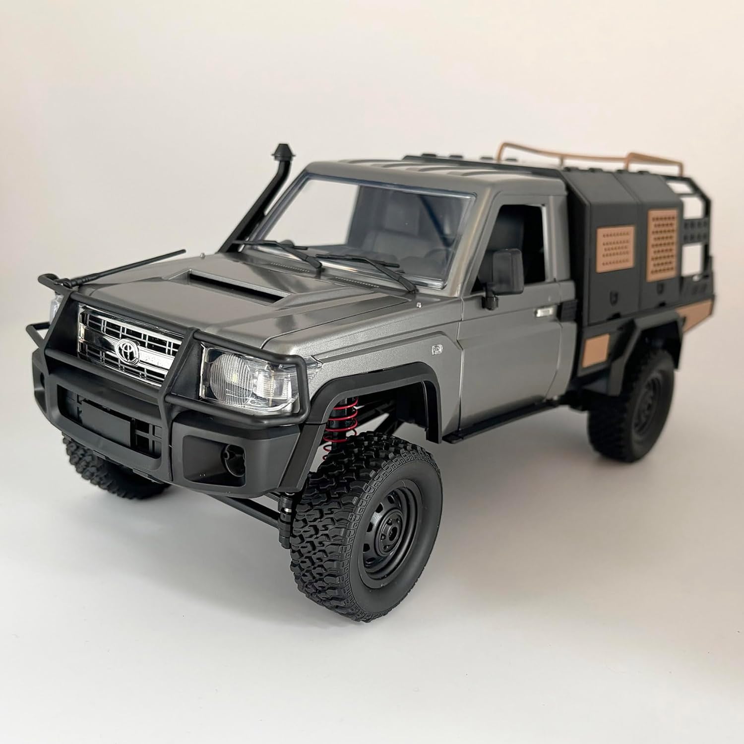 WPLDEWAN MN82S RC Rock Crawler 4x4 Remote Control Truck Off Road 1/12 RC Crawler Land Cruiser Hobby Car All Terrain Proportional Control 280 Motor 2 Speed Upgraded Chassis Adult 2 Batteries