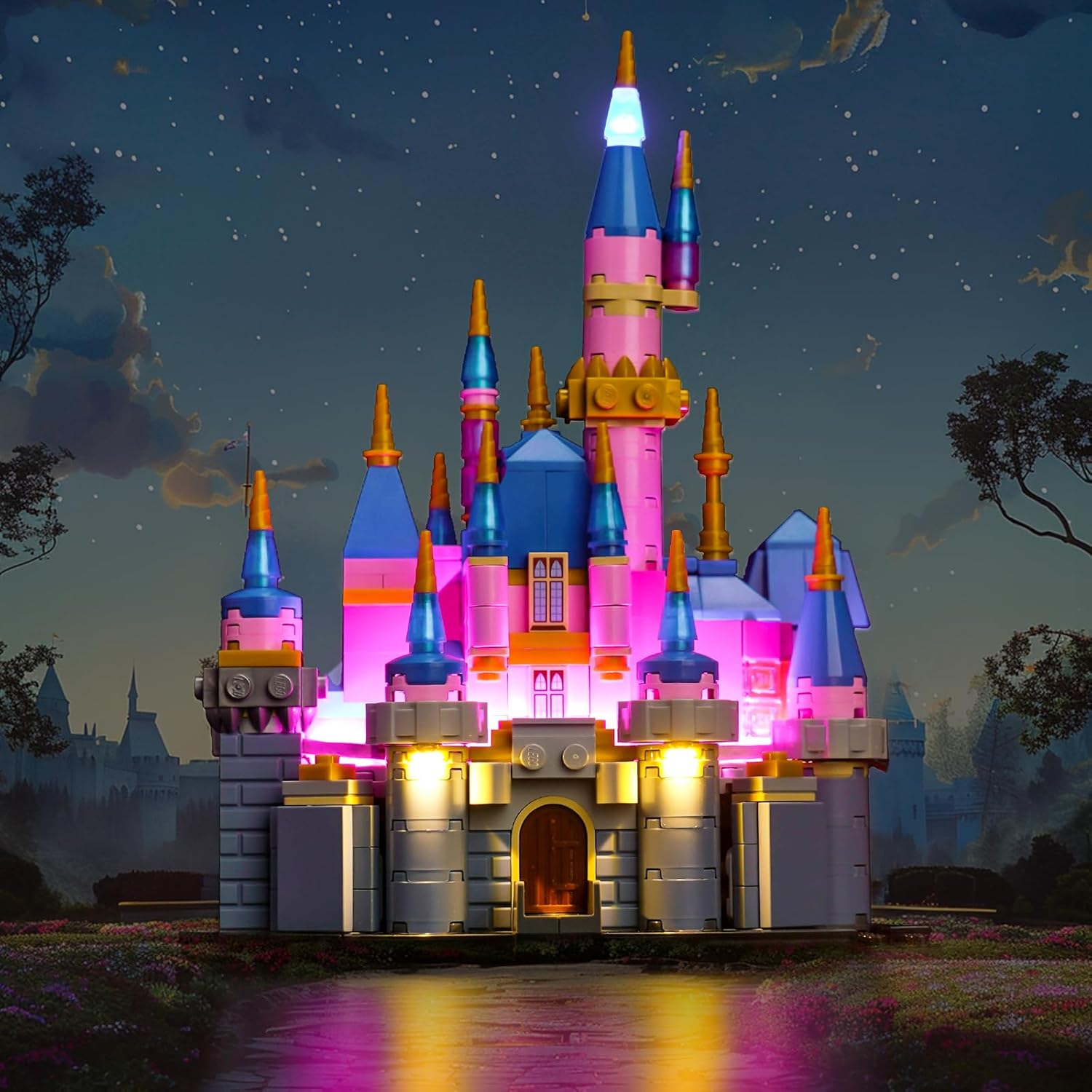 BrickBling LED Lighting Kit Compatible with Lego Mini Sleeping Beauty Castle, Creative Light Compatible with Lego 40720-No Model Included