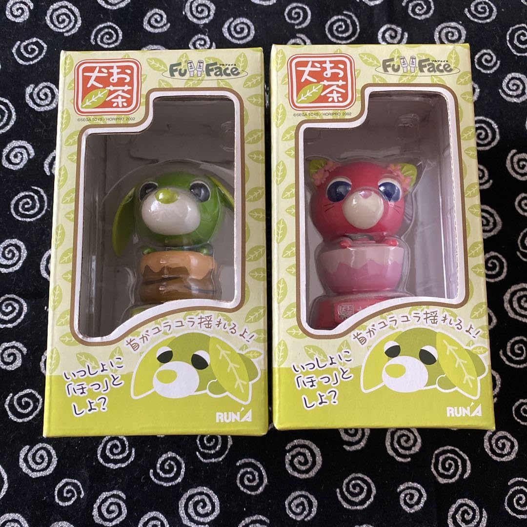 レア‼︎未開封‼︎お茶犬/リョク＆サクラ/ボビンヘッド首振り人形/フィギュア Amazon | お茶犬 リョク サクラ ボビンヘッド 首振り人形