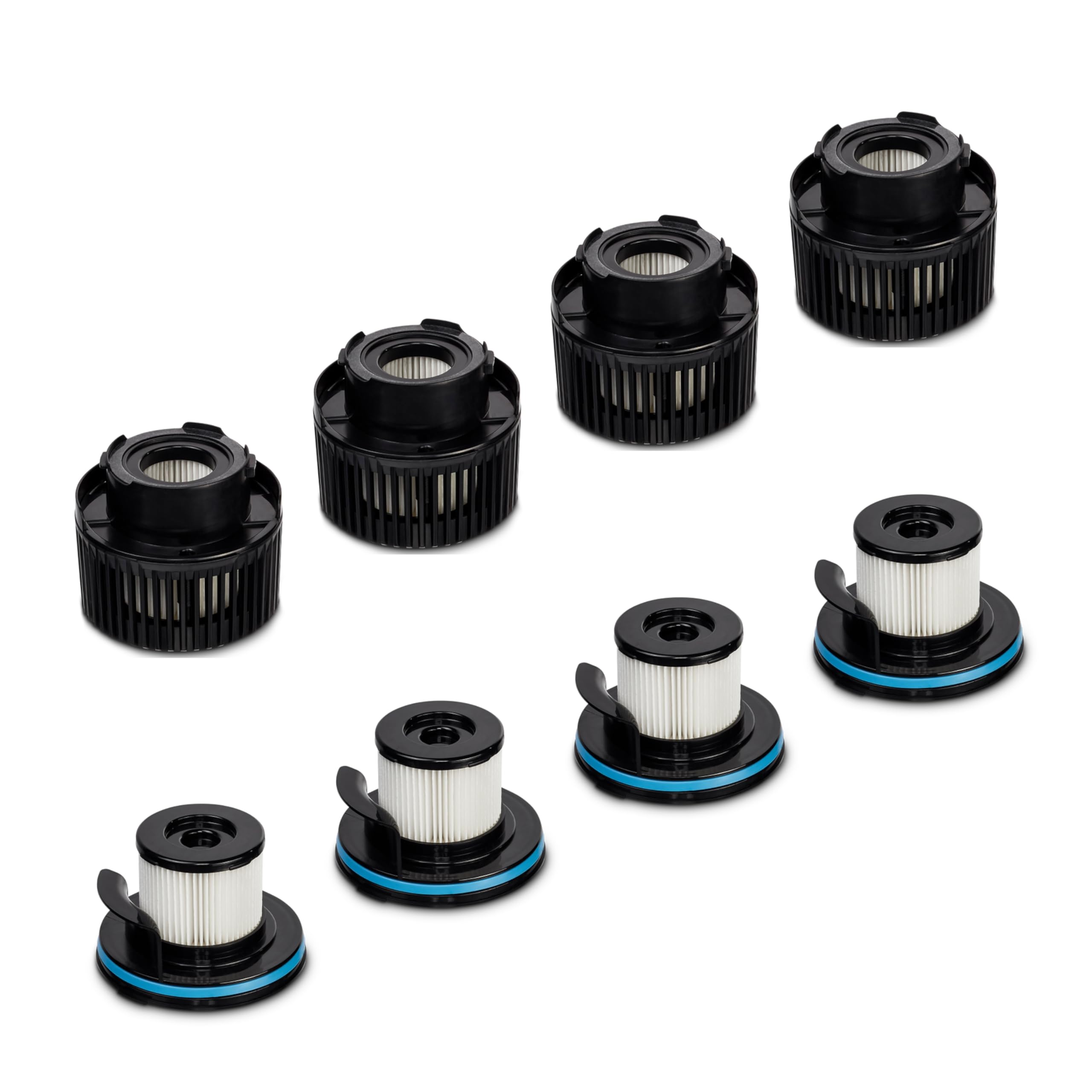 MEDION Zubehör Ersatz für Akku Stabstaubsauger P350 W & P400 W (4X Außenfilter, 4X Innenfilter)