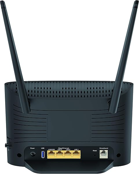 D Link DSL 3788 Modem Router Wireless AC1200 Gigabit VDSLADSL VDSL2 802 11ac Wave 2 MU MIMO Dual Band fino a 866 Mbps su banda a 5 GHz o 300 Mbps su banda a 24 GHz porta USB 2 0