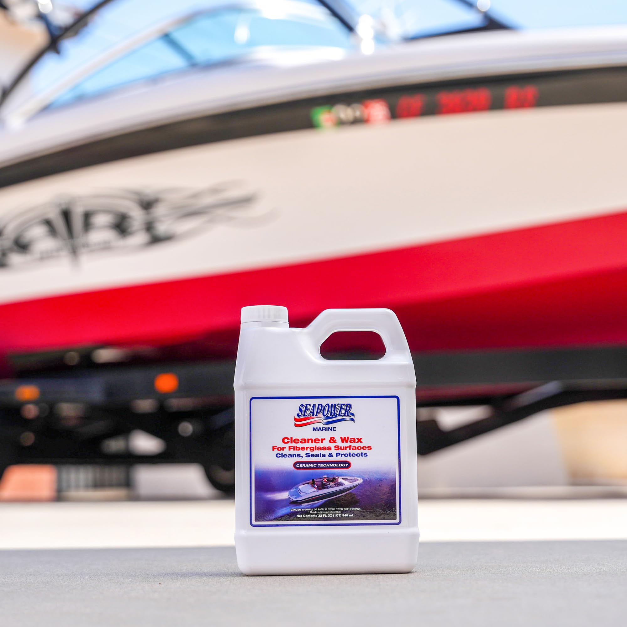 Amazon.com: Seapower SQ-32 Marine Cleaner and Wax with Carnauba