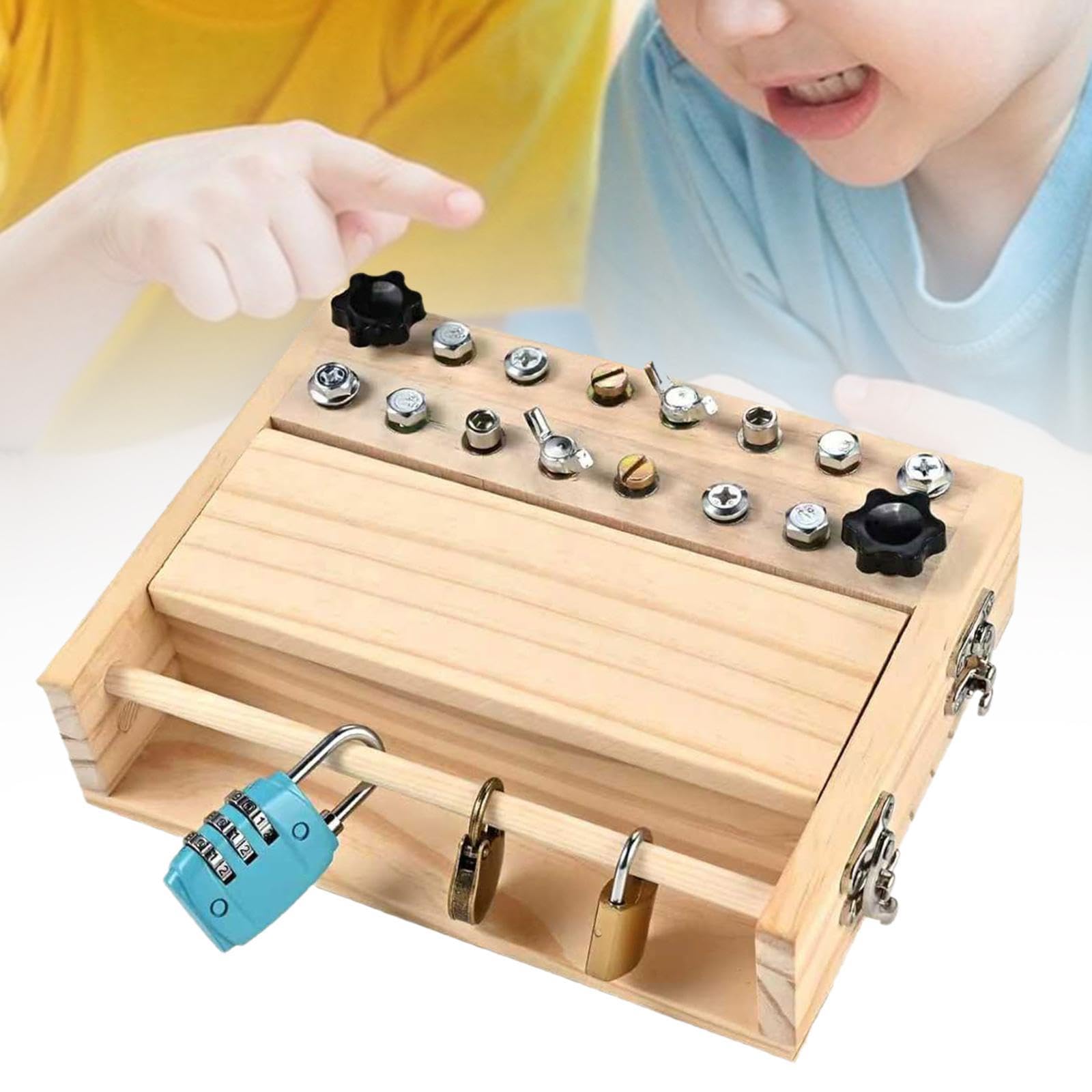 F Fityle Juego de Destornilladores y Tablas para niños, Juego de Herramientas para niños, Llave Inglesa de Viaje, Tuercas y Pernos, Juguete Educativo temprano