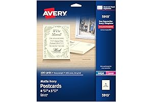 Avery 5689 Postcards: 4 per Sheet, 200 Cards