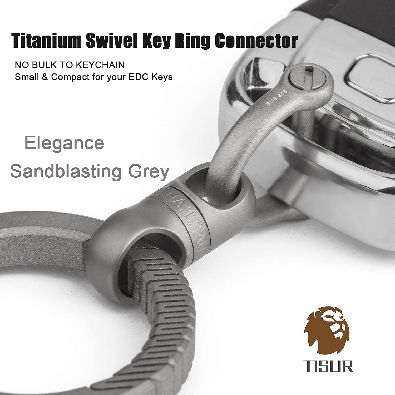 TISUR Swivel Key Chains Rings Connector for Customizable Keychain Set, DIY Crafts keychain accessories