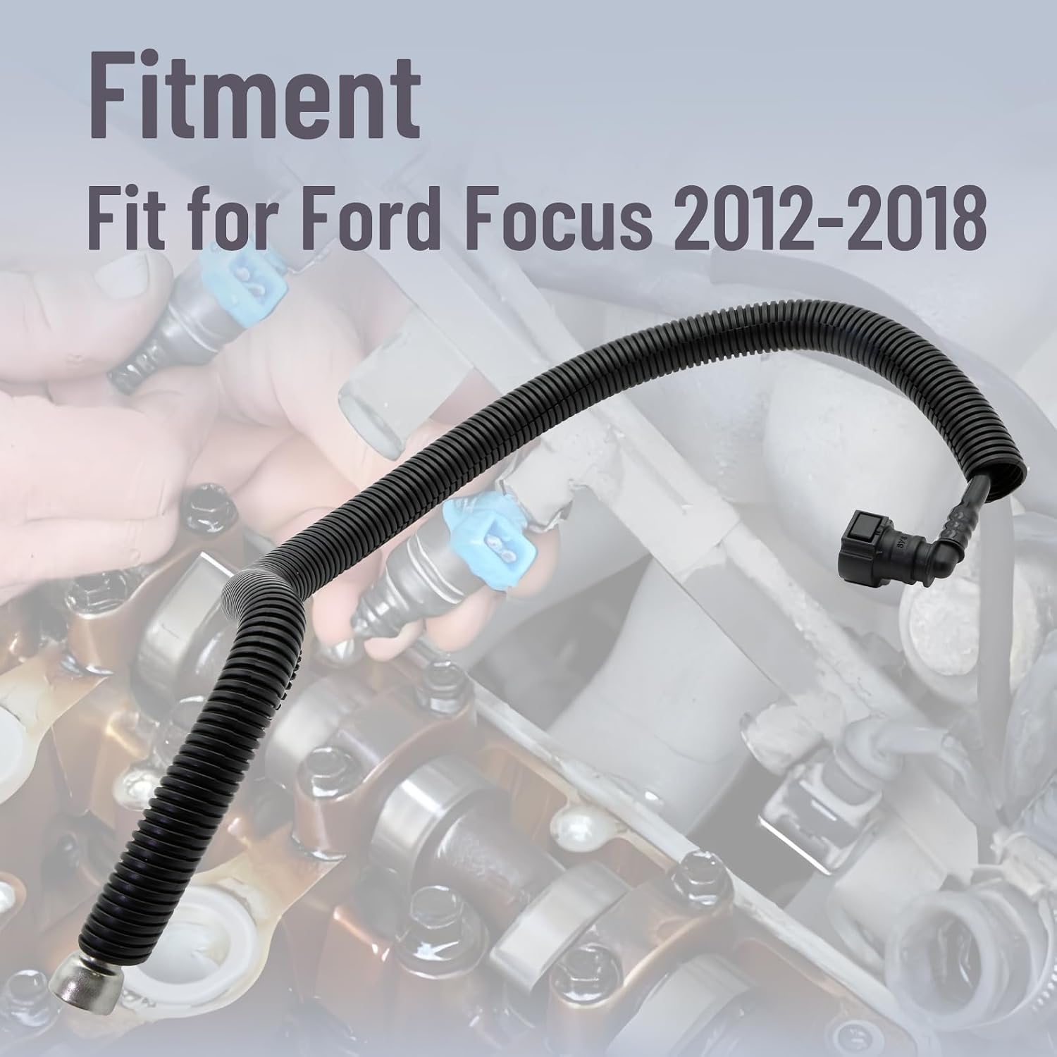 Fuel Injection Fuel Feed Pipe Compatible with 2012-2018 Ford Focus Direct Replacement Replace 809-009