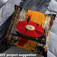 Vista 4 de jejeloiu The Yard - Tapicería de vinilo retro de los años 83 para sillas, tocadiscos de 3 yardas para proyectos de bricolaje en el hogar, decoración