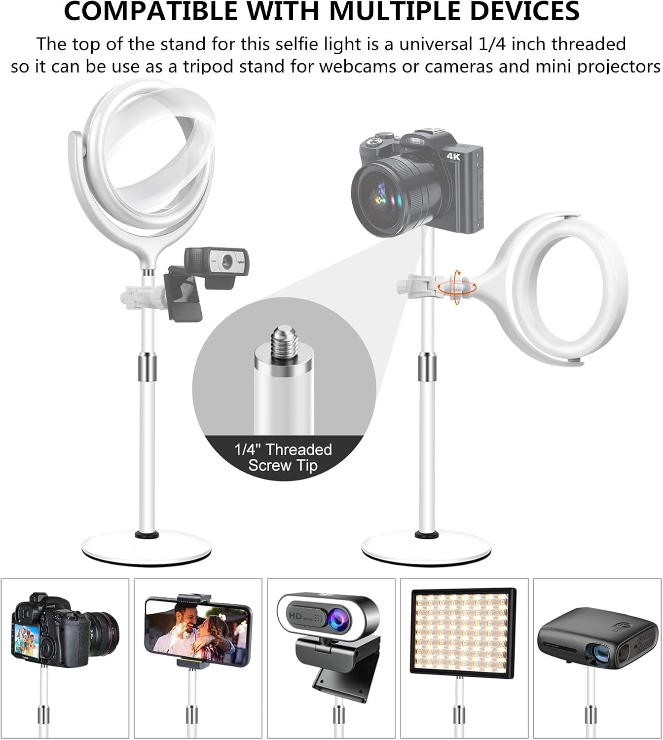 Exclusive Discount 90% Price Video Conference Lighting Kit for Zoom Meeting, Desktop Ring Light with Stand for Laptop/Computer/Monitor/Webcam/iPhone, Selfie Circle Light for Zoom Calls/Online Virtual Meeting/Office Video Calls