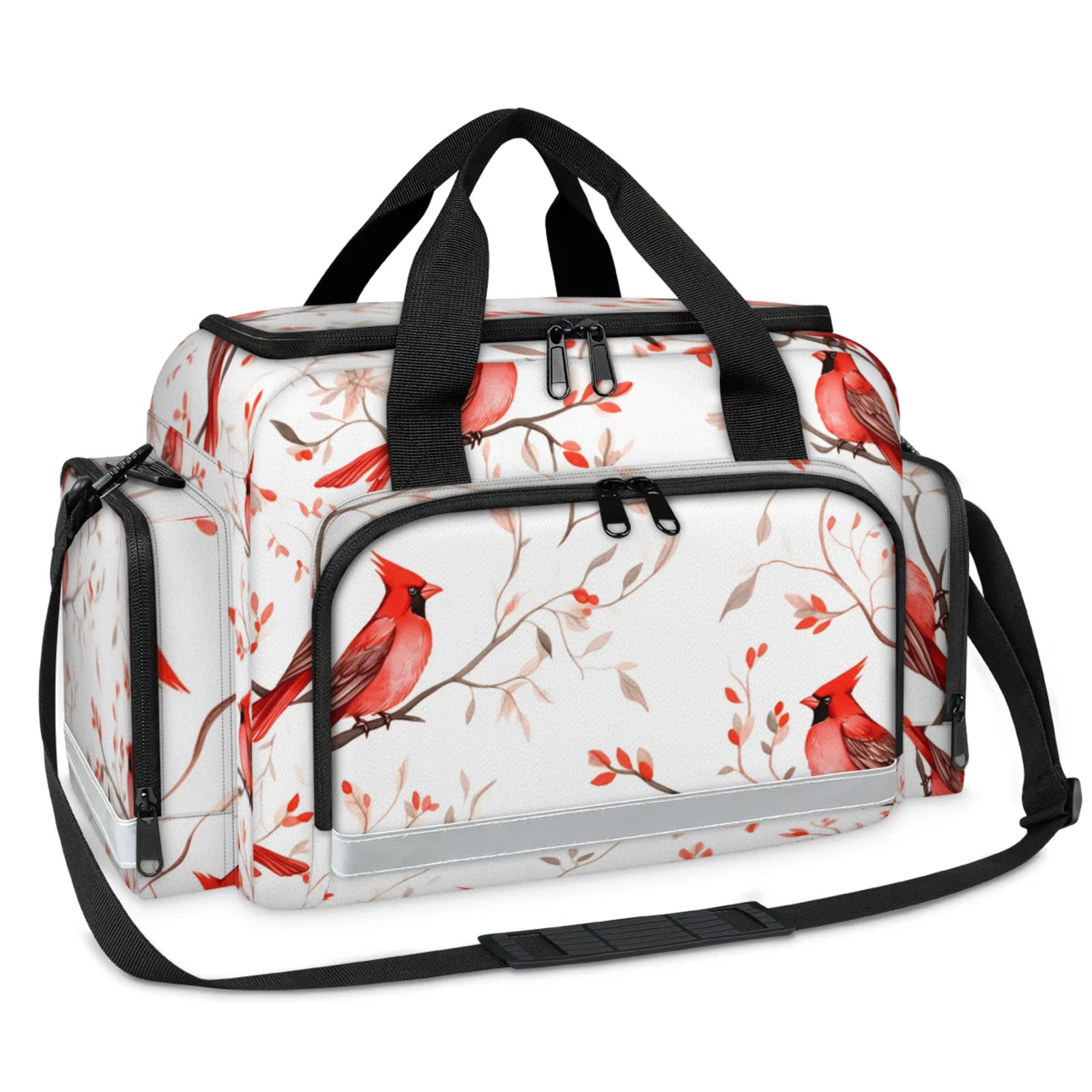 GzLeyigou First Aid Bags Empty, Majestic Birds Emergency Bag First Aid Kit Multiple Compartment Kit Carrier On Call Trauma Bag For Paramedics Emergency Medical Supplies Kit