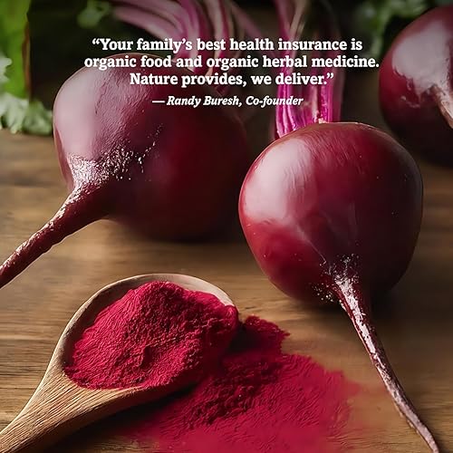 Miniatura 5 de Oregon's Wild Harvest Cápsulas orgánicas de raíz de remolacha  90 cápsulas veganas  Polvo de raíz de remolacha orgánico certificado USDA  Sin OMG,