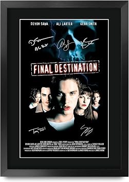 HWC Trading Final Destination 1 16 x 12 inch Gifts Printed Poster Signed Autograph Picture for Movie Memorabilia Fans - 16" x 12" Framed