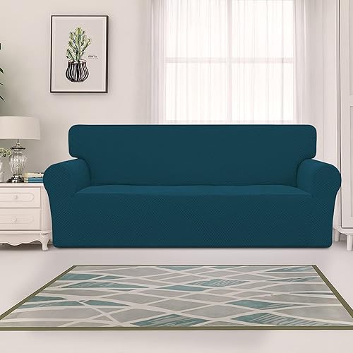 Vista 44 de Easy-Going Funda de sofá reclinable de jacquard elástico, suave de 4 piezas, con lazo elástico, protector de muebles lavable para niños, mascotas