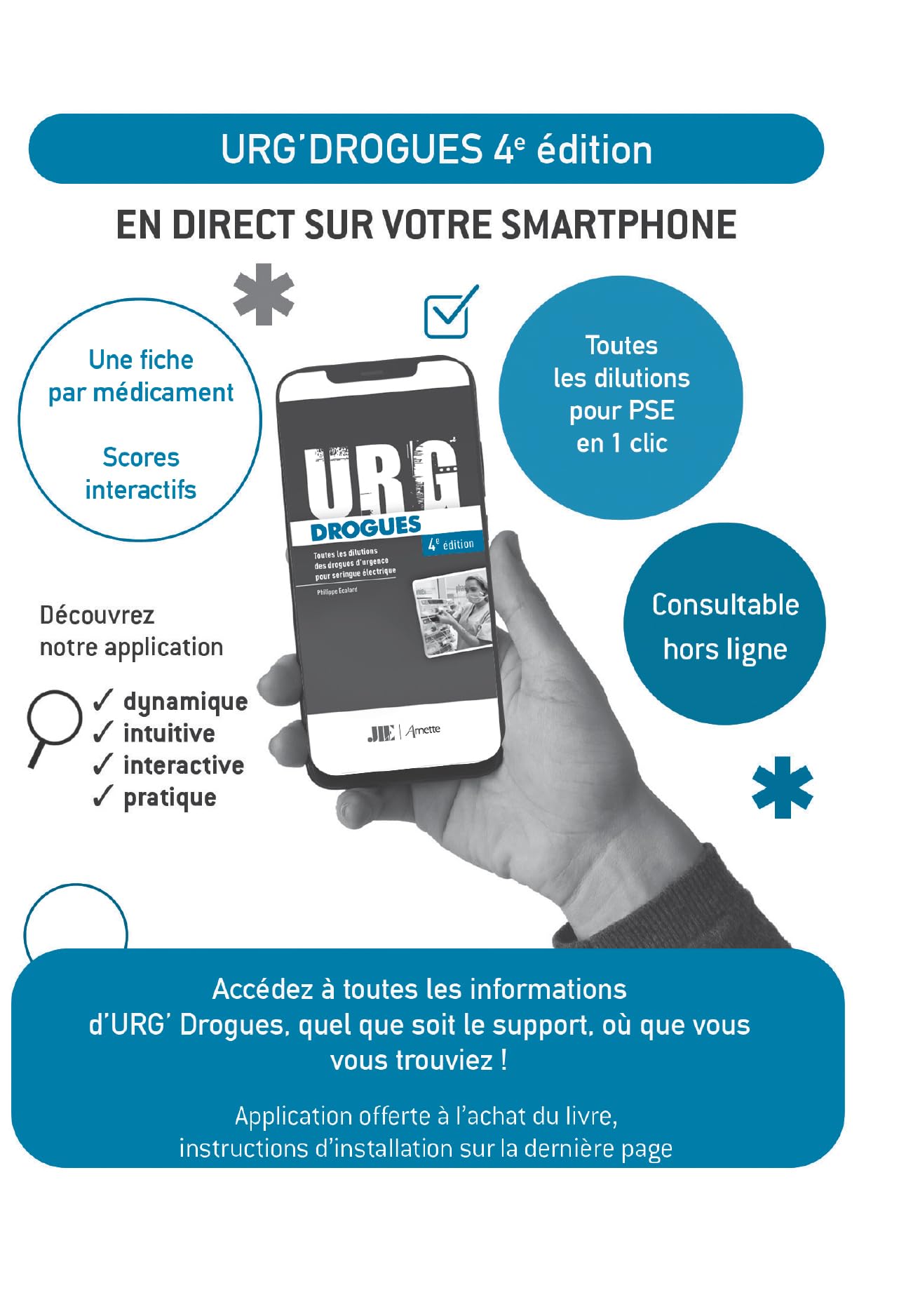 URG' Drogues: Toutes les dilutions des drogues d'urgence pour seringue électrique