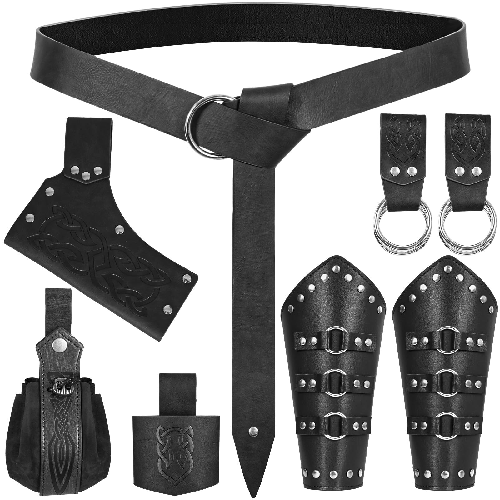 Medieval Renaissance Sword Belt Set - Pirate Costume Accessories