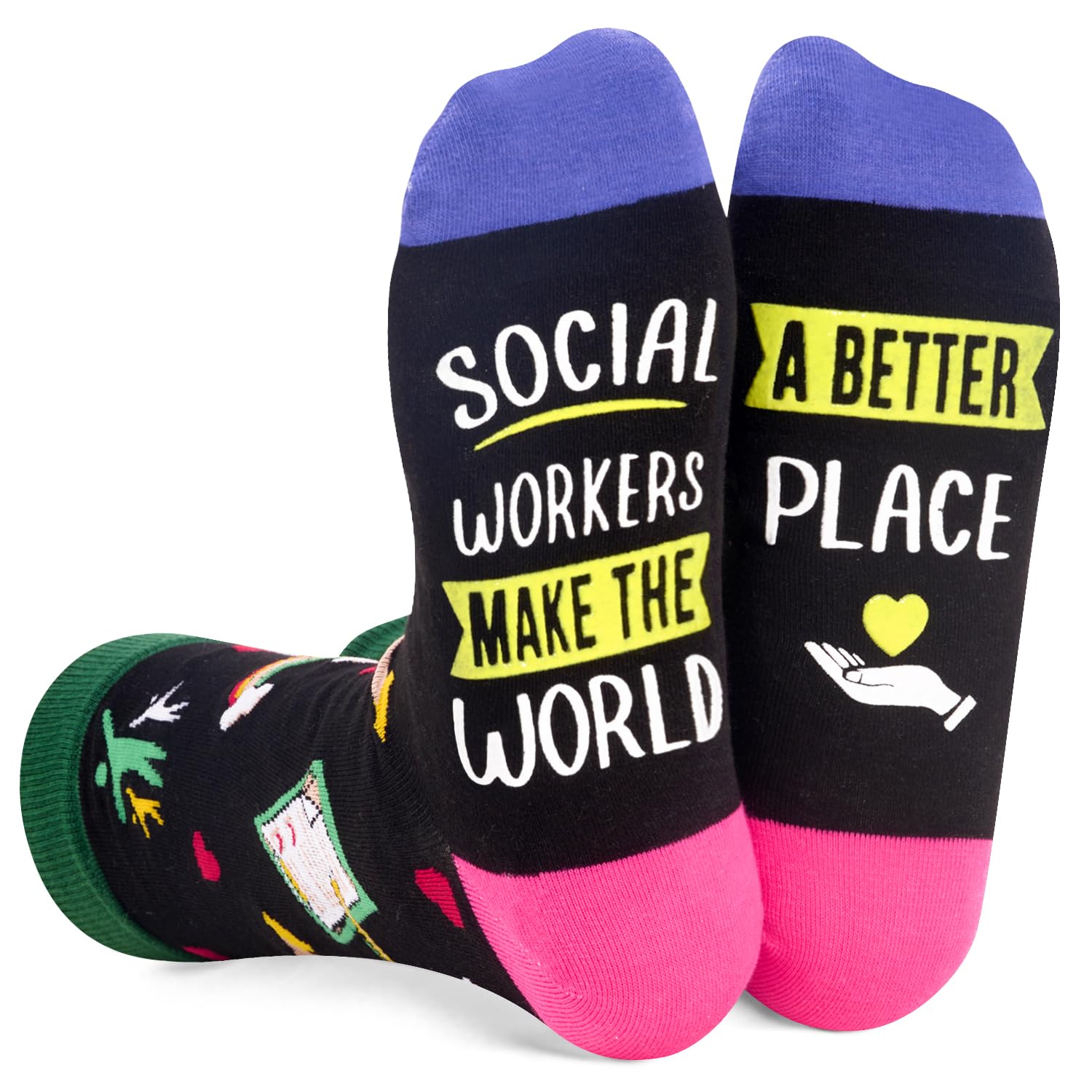 ZmartAppreciation Gifts Ideas - Funny Socks for Male Female Teacher, Social Worker Music Art Science Teacher Gifts