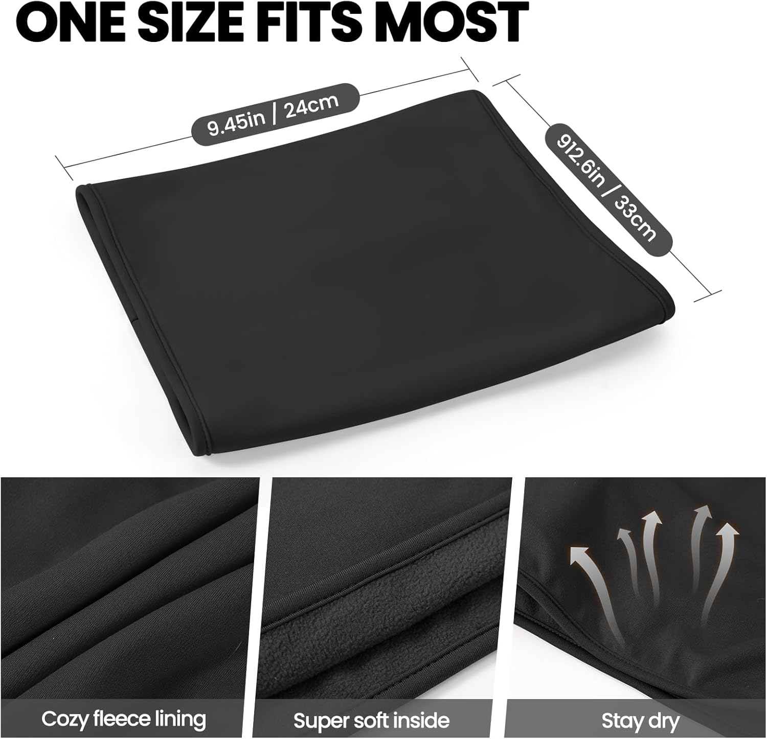 Neck Gaiter Windproof Winter Ski Mask Face Scarf for Men Women Fleece Lining for Skiing Hiking Running Motorcycling - Image 5