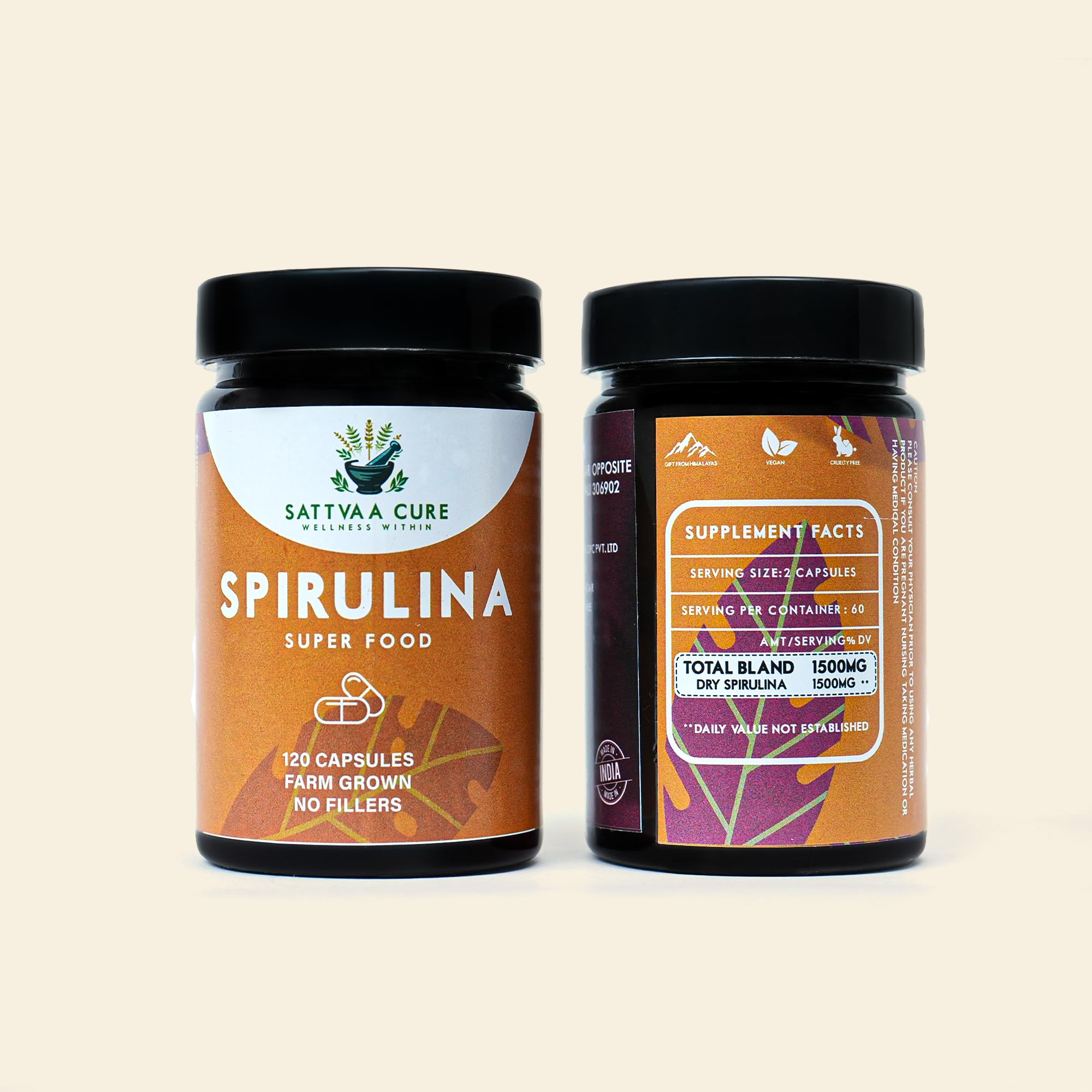 100% Organic Spirulina Tablets | 120 Tablets | Immunity, Energy & Detox Support | Rich in Protein & Antioxidants | No Preservatives & Pesticides — Amazon image 3