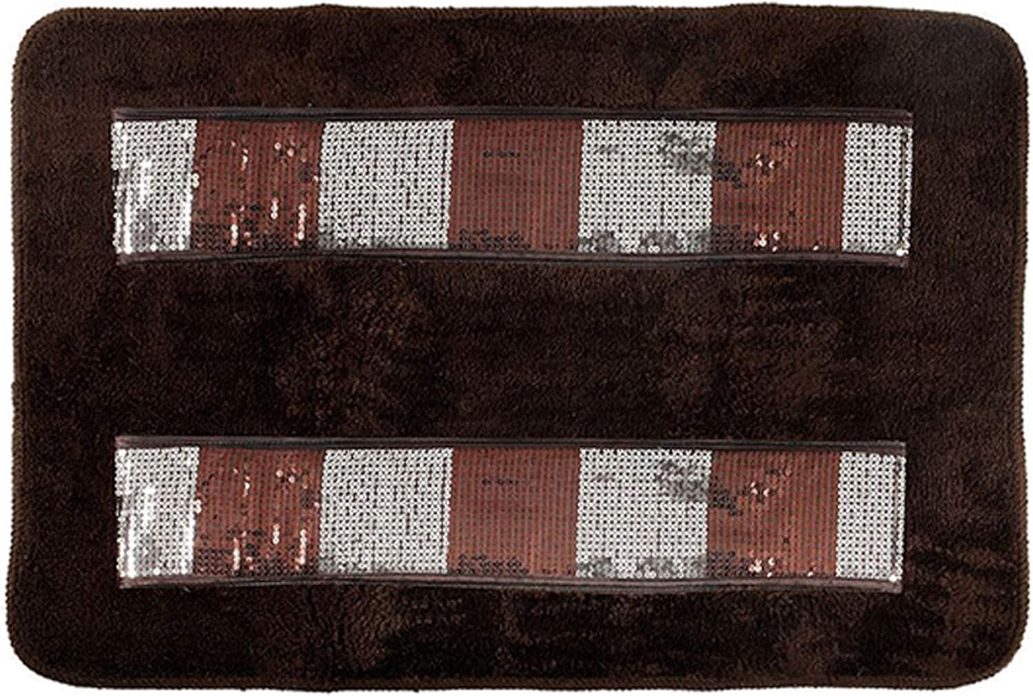 Popular Bath 715101 Contour Bath Rug, Elite Collection, 23" x 10.5", Orb