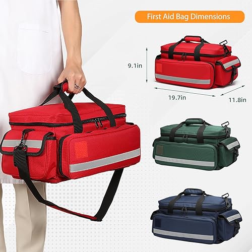 Miniatura 4 de Bolsa médica, bolsa de primeros auxilios, bolsa de primeros auxilios para traumas, organizador de bolsas médicas de emergencia, bolsa de trauma con