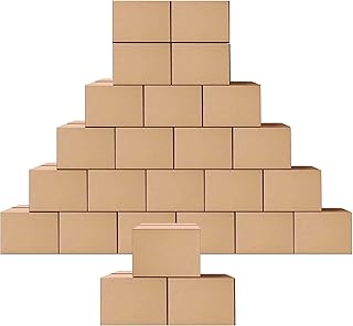 Shipping Corrugated Boxes Mailers 9x6x4 Inch, Kraft Shipping Boxes Pack of 25