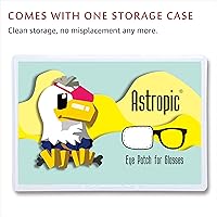 Vista 12 de Astropic Parche de seda para ojos para adultos y niños, gafas para cubrir cualquier ojo, Plástico