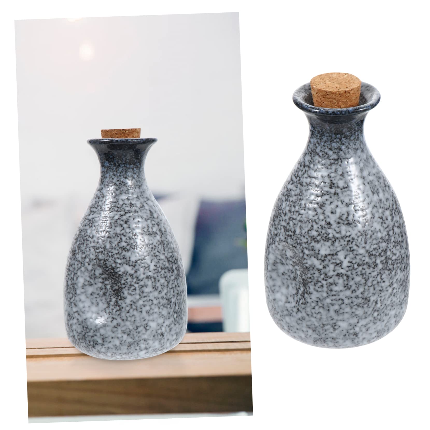 Mobestech Juego de Tazas y Tetera de Sake Estilo Japonés en Cerámica