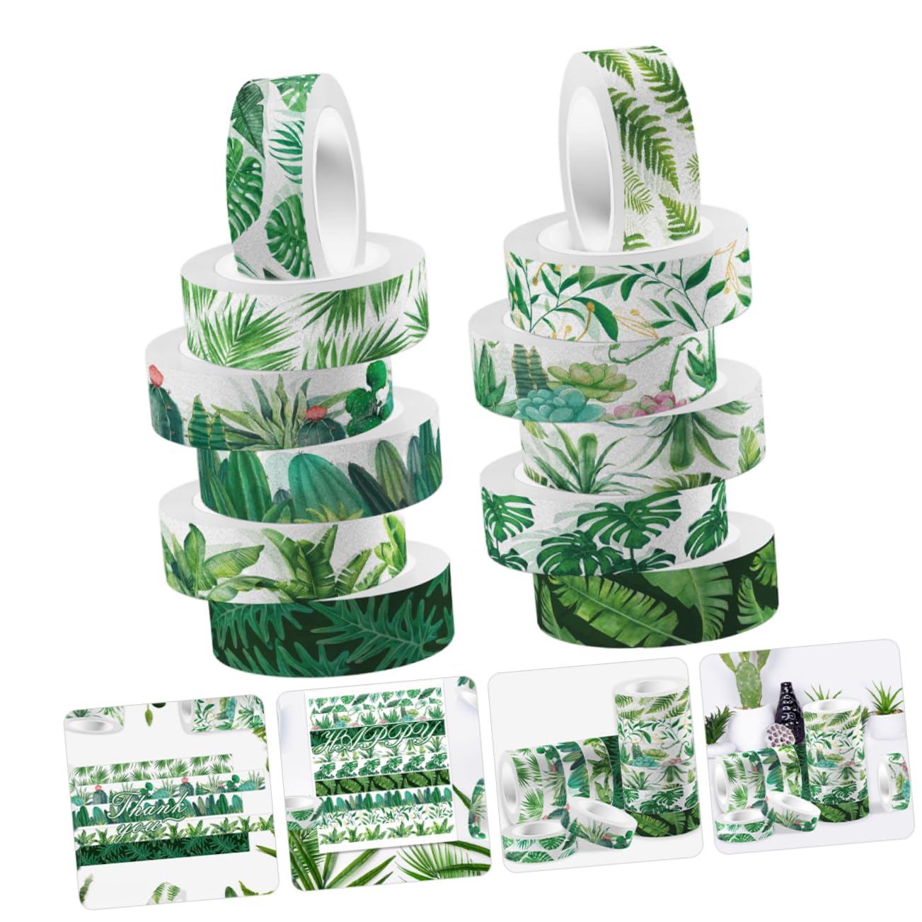 NUOBESTY 48rotoli Adesivo Washi Tape Decorativo Per Per Scrapbooking Pianificazione e Decorazioni Facile Strappare e Usare