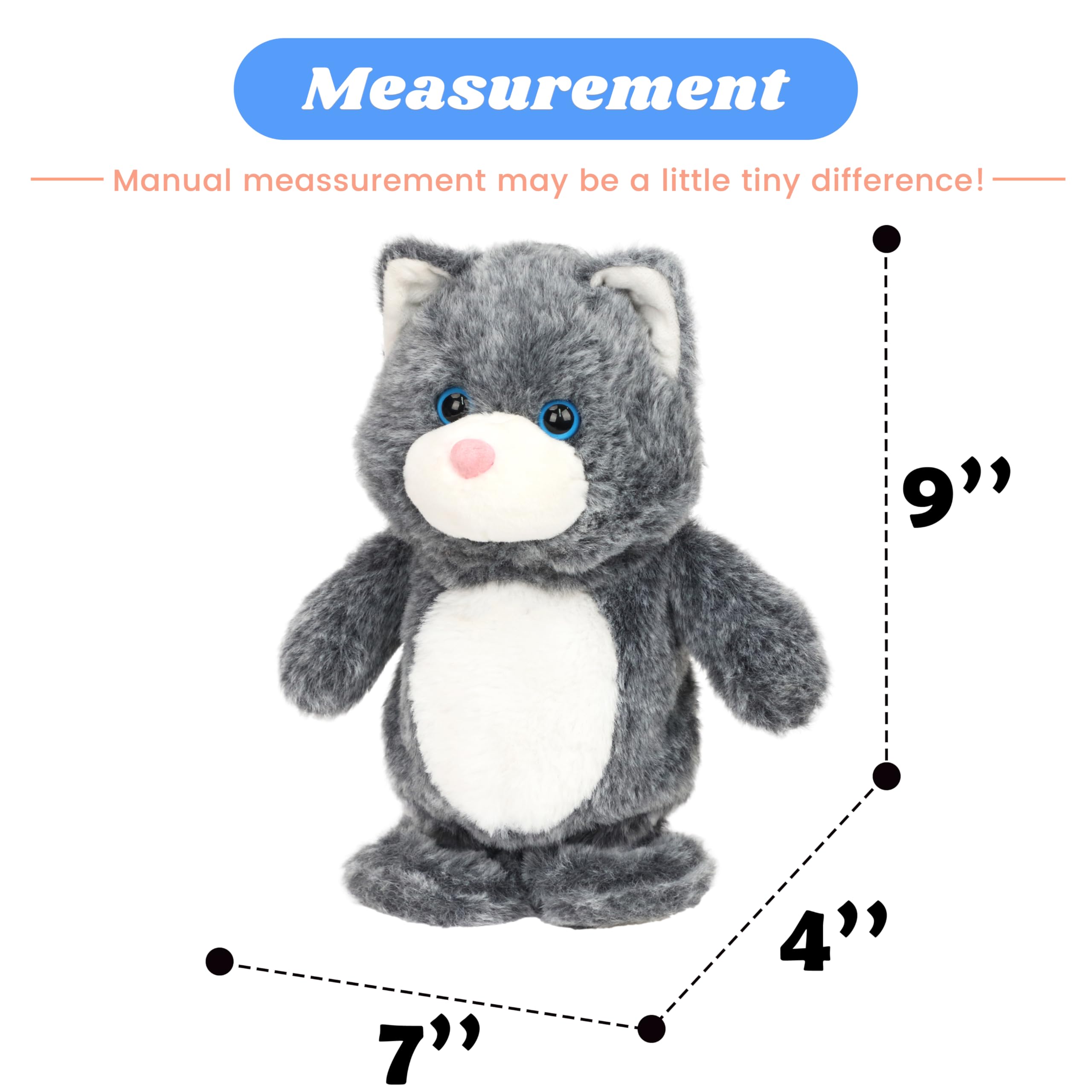 Amazon.com: Hopearl Talking Singing Cat Repeats What You Say Kitty