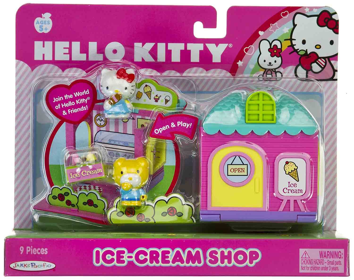 Hello Kitty World Ice-Cream Shop - 9 Pieces Playset : Amazon.sg: Toys