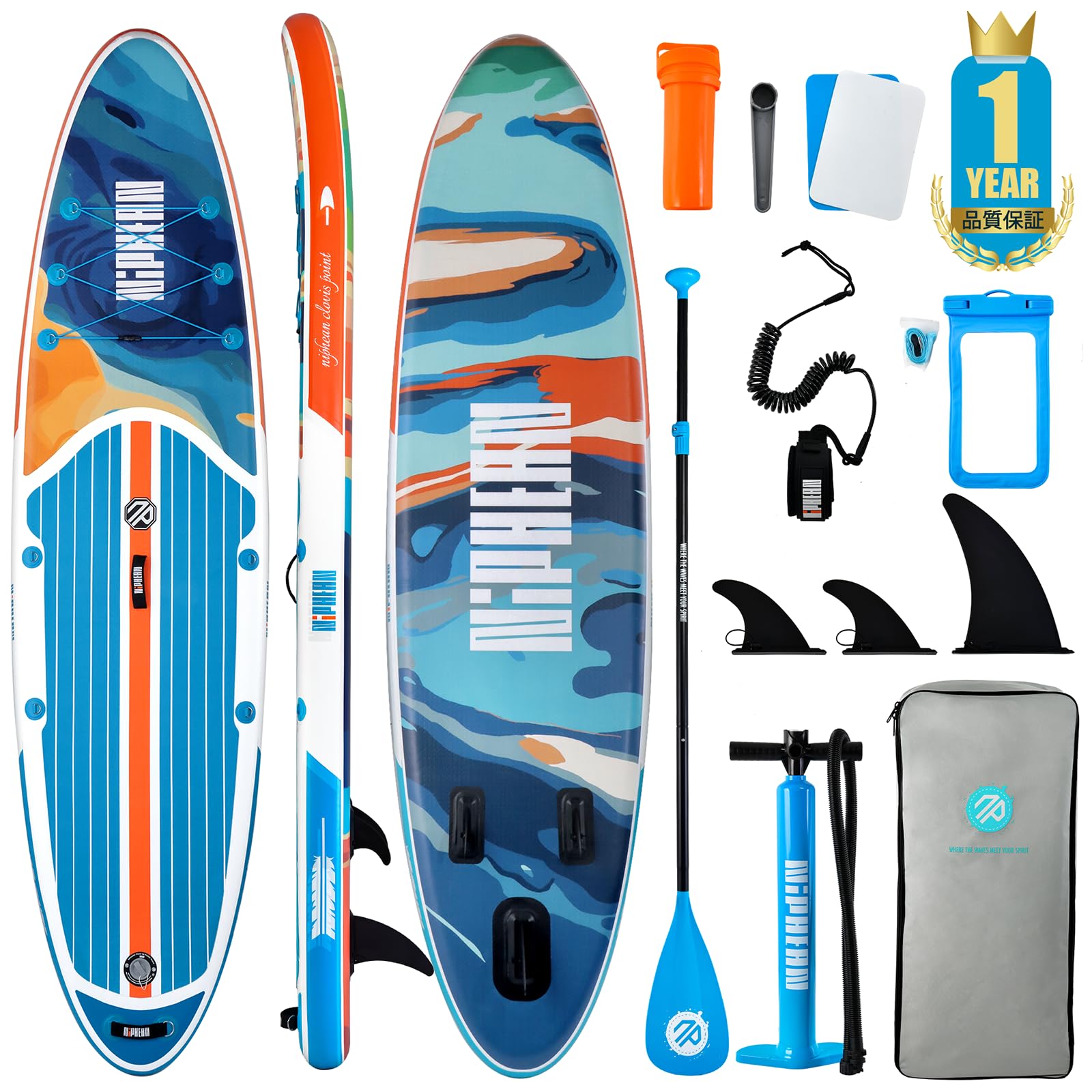 【新品】Niphean サップボード SUPセット 320cm アクセサリー付き Amazon | Niphean サップボード SUP ボード セット サップ 釣り