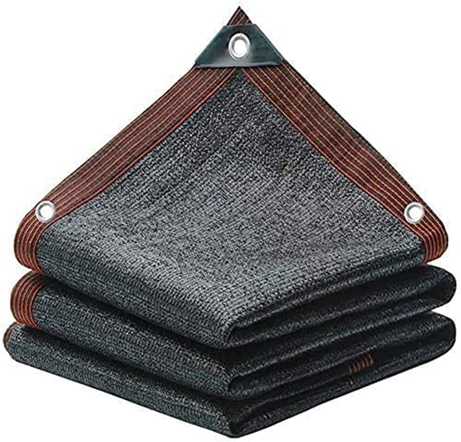 Sun Shade Sail Canopy,6-pin Encryption Thicken Shade Cloth,80% Shading Rate Sunblock Shade Cloth,Greenhouse Covers Sun Shade Sail Canopy,Balcony Safety Protection(Color:Black,Size:3 * 4m)