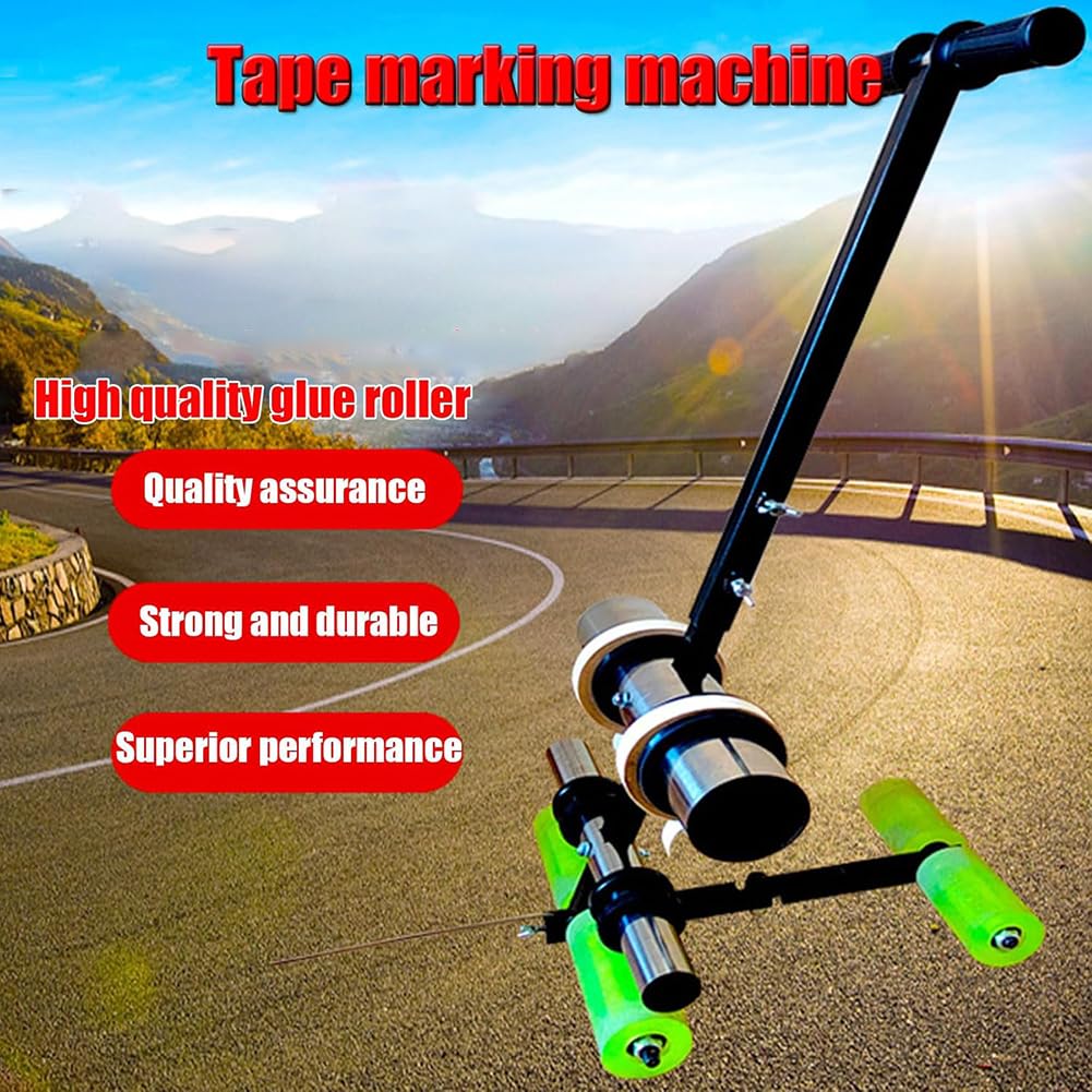 KK-GAL Court Line Tape Machine, Hand Pushed Floor Tape Applicator, Double Line/Single Line Parking Lot Striping Machine, Playing Field Line Striping Machine, Basketball Court Line Striper Equipment