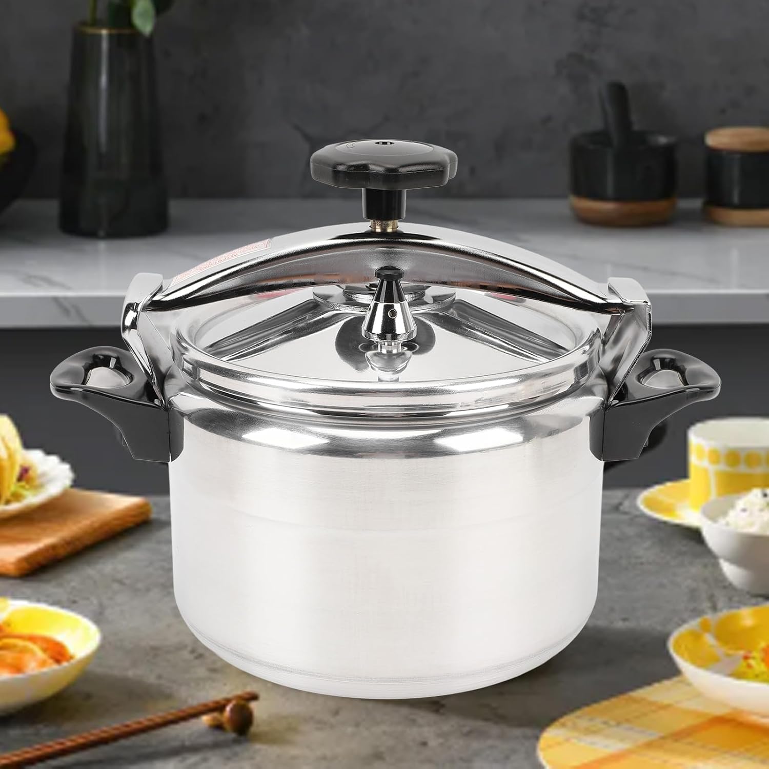 Pressure Cooker, 7L Large Capacity Electric Instant Multi Cooker, Household Pressure Canner Double Ears Design for Gas Stove