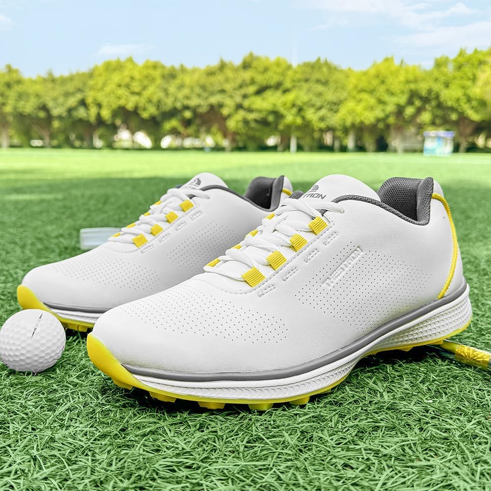 THESTRON Professional Men's Golf Shoes Lighweight Comfortable Spikeless Golf Sport Training Sneakers for Men