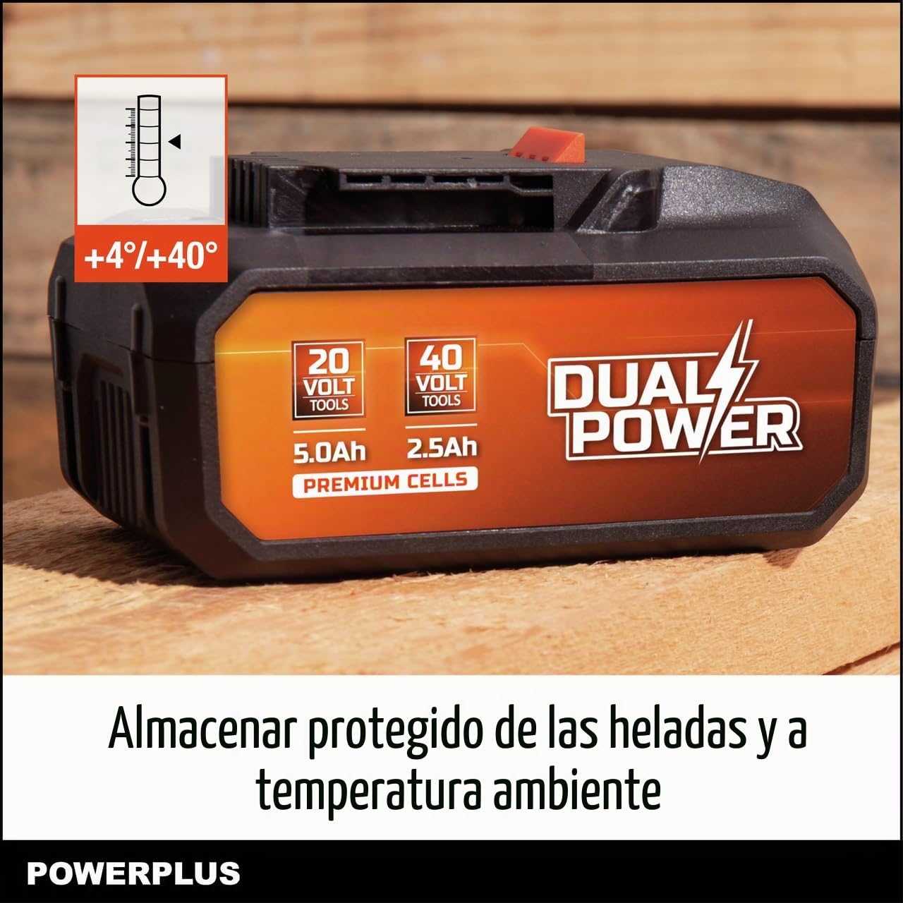 Powerplus - Batería de ion de litio para Samsung 2,5 Ah POWDP9037 (40 V)