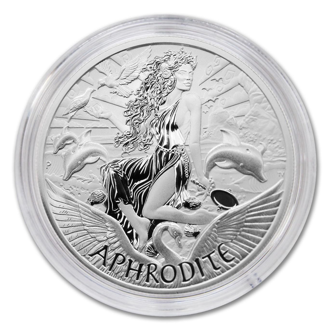 2022 P 1 oz Tuvalu Silver Gods of Olympus Series: Aphrodite Coin