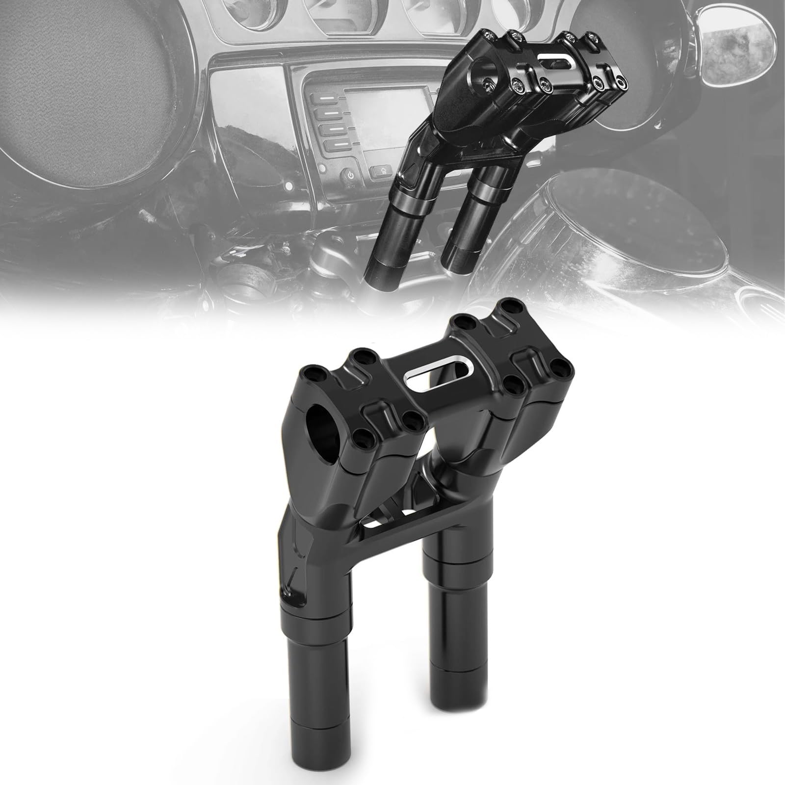 Rehausseur de guidon Kickback pour Harley Road King et Street Glide FLHX