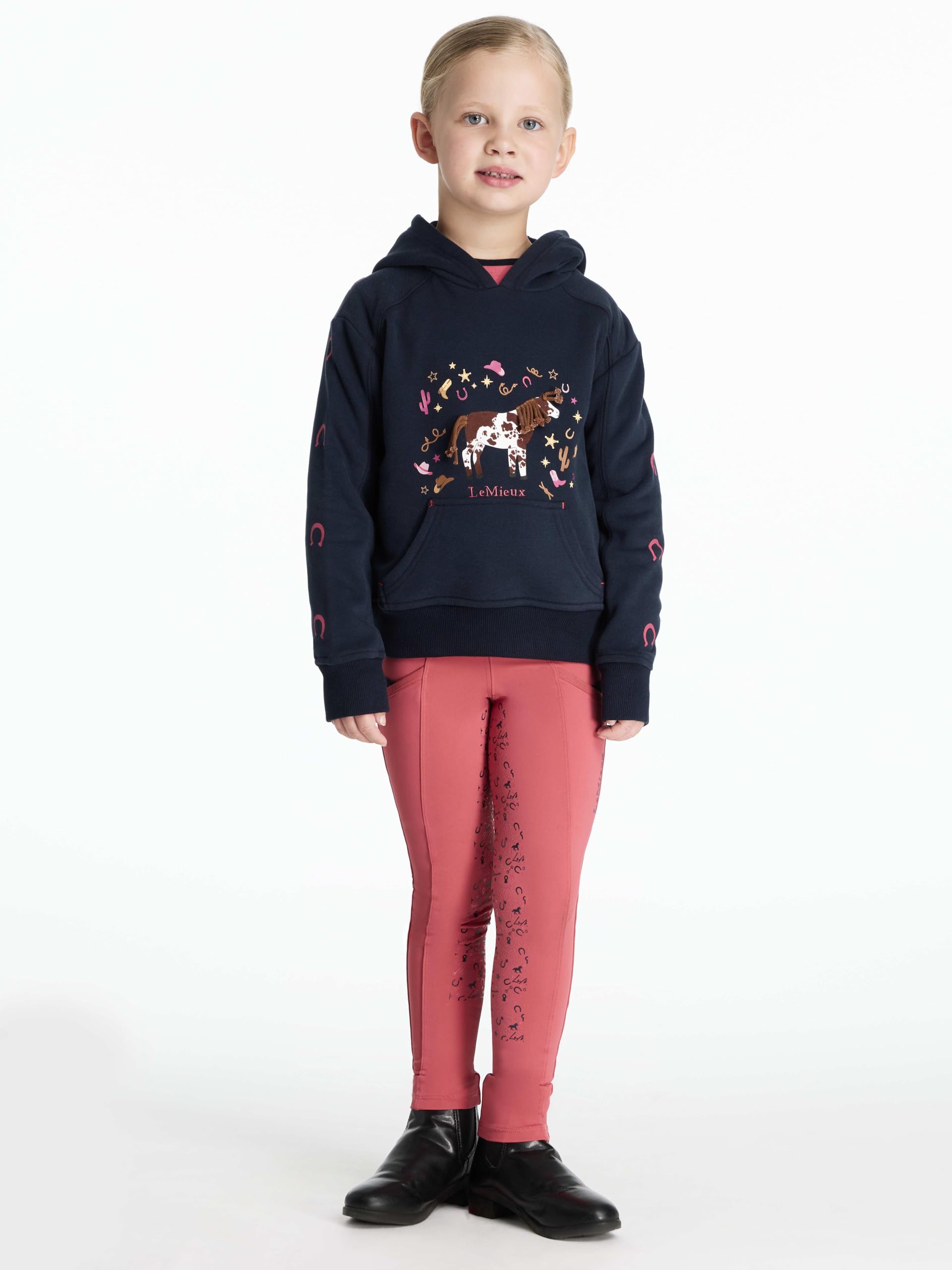 LeMieux Mini Romi - Felpa con cappuccio per bambini, colore: Blu navy