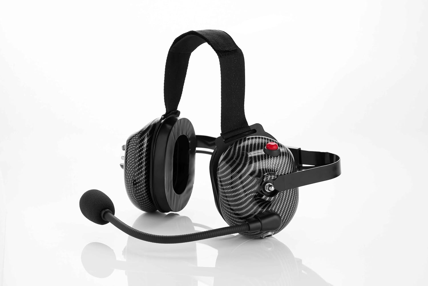 AMPED Off-Road Carbon Fiber Behind The Head Intercoms: for Open Face Helmet