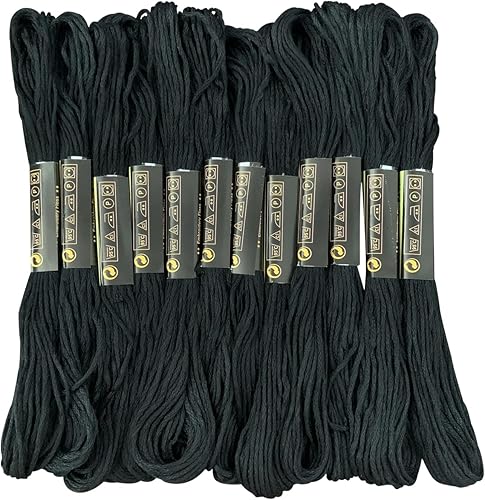 Miniatura 15 de Hilo de bordar, 12 madejas de color arcoíris, pulsera de la amistad, hilo de bordado de punto de cruz, hilo de hilo para hacer pulsera, hilo de hilo