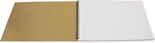 Miniatura 3 de Cuaderno de bocetos reciclado, tamaño A3, 40 hojas (80 caras) de cartucho reciclado de 6.00 ozm, paquete de 5