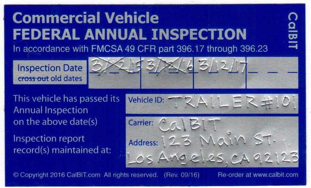 Buy Federal Annual Dot Inspection Label Decal Sticker 5 Pack Online In Indonesia B072j8wrsp Buy Federal Annual Dot Inspection Label Decal Sticker 5 Pack Online In Indonesia B072j8wrsp