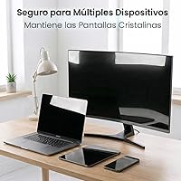 Vista 3 de Espray limpiador de pantalla (16 onzas), botella para limpieza de pantalla grande, limpiador de pantalla de TV, limpiador de pantalla